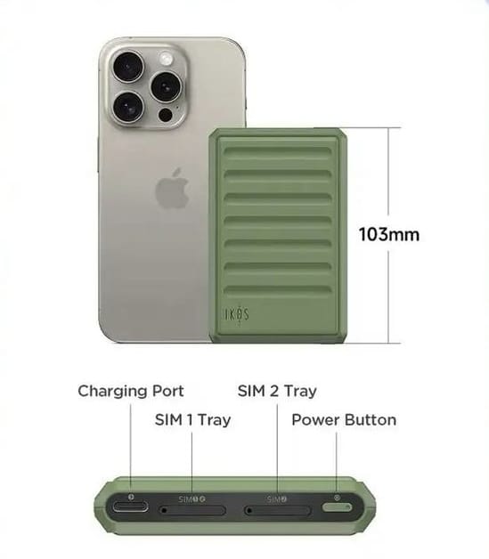 iKOS K7 4G Dual SIM Adapter For Non-PTA/ JV iPhones